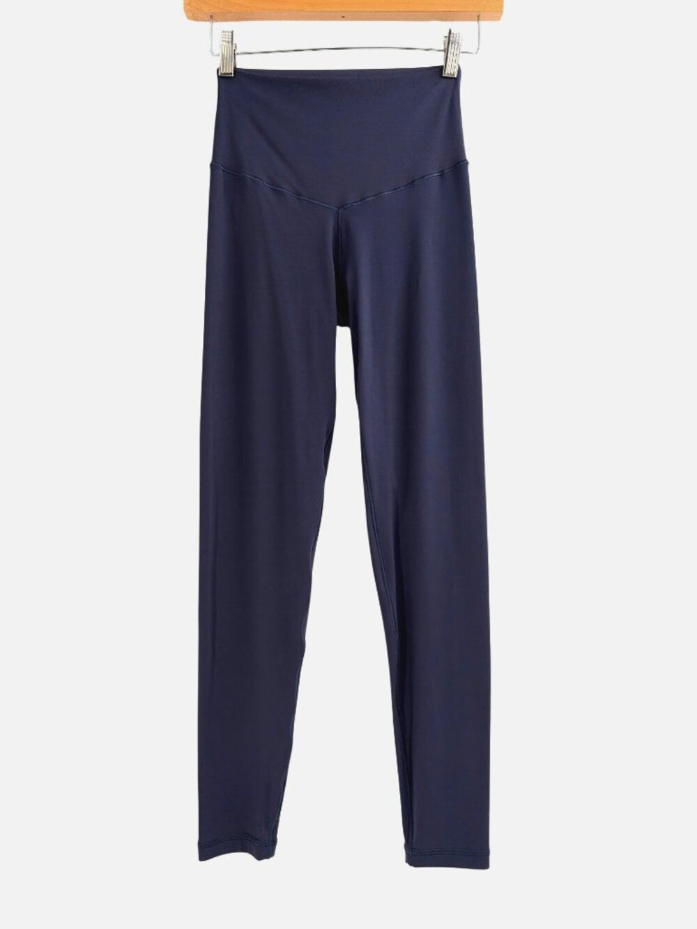 Aerie Womens Small High-Rise Leggings Navy Blue Activewear Athletic Gym Comfort
